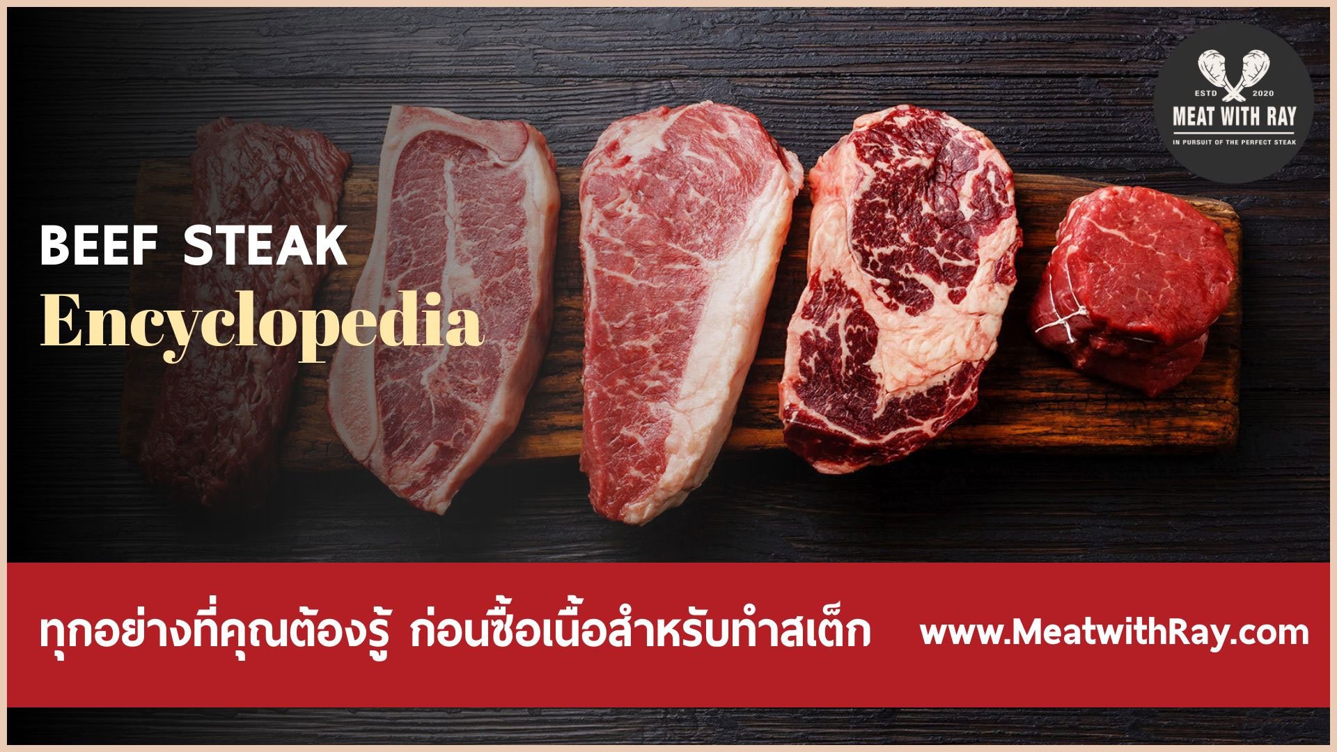 Beef Steak Encyclopedia – ทุกอย่างที่คุณต้องรู้เกี่ยวกับเนื้อวัวสำหรับทำสเต็ก
